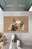 Dormot Home Modern Baskı - Uykucu Köpek - Karşılama Kapı Önü Paspası