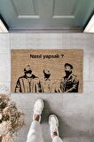 Dormot Home Modern Dijital Baskı - Leyla ile Mecnun Dizi - Kapı Önü Paspası 70x45cm