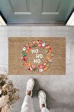 Dormot Home Modern Baskı - Ho Ho Ho - Karşılama Kapı Önü Paspası