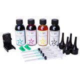 HP Tüm Modellere Uyumlu aparatlı 4X100 ML Mürekkep Seti