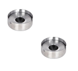 Emr kapaklı metal paslanmaz küllük - 2 li küçük kül tablası 8cm.