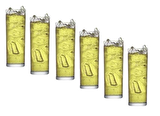 Lav ince taban limonata bardak - 6 lı rakı bardağı