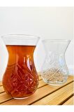 Paşabahçe timeless kesme kristal çay bardağı - 6 lı çay bardak 42881