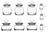 Paşabahçe Vakumlu 1.5 lt - 635 ml - 240 ml Cam Kavanoz Seti