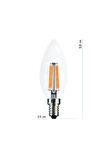 Lambam rustik led ampul 4w gün ışığı 3200k 4 lü e14 duy