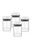 Thn cam kavanoz - cam erzak saklama kavanoz 4 lü set 300 ml.borosilikat cam