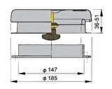 Vetus mantar tip havalandırma. Model D´artagnan 1.
