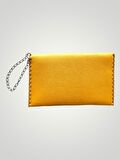 Vegan Deri Portföy/Clutch Baykuş Resimli Tasarım Çanta - Taba Renk - Boyutları 17/26