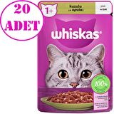 Whiskas Kedi Konservesi Kuzulu Pouch Jöle İçinde 85 Gr 20 AD
