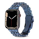 Gpack Apple Watch Ultra 2 Kordon Mat Parlak Şerit Bakla Desenli Krd54