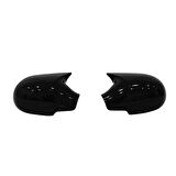 Citroen C2 2004-2008 Uyumlu Batman Yarasa Ayna Kapağı Piano Black ABS Plastik