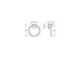 VitrA Marin A44943 Halka Havluluk, Krom