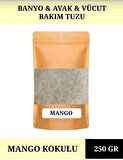 250 gr MANGO Yağı Banyo Tuzu Küvet & Jakuzi Tuzu Manikür & Pedikür Tuzu & Ayak Bakım Tuzu.