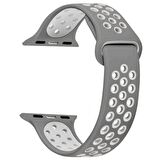 Gpack Apple Watch SE 2 2023 40mm Kordon Delikli Çift Renk Silikon