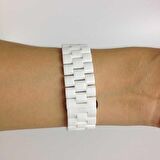 Gpack Apple Watch SE 2 2023 40mm Kordon Parlak Seramik Kaplama Metal ZR
