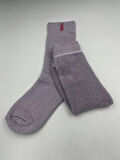 3 Çift Lila Termal Yünlü Havlu Çorap -30 Dereceye Dayanıklı Koku Yapmaz Sıcak Tutar