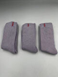 3 Çift Lila Termal Yünlü Havlu Çorap -30 Dereceye Dayanıklı Koku Yapmaz Sıcak Tutar