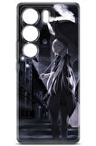 Vivo V29 5G uyumlu Girls 21 TPU Silikon Beyaz Saç Şemsiye Gece 