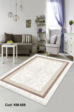 Pamuk Dokuma Taban Kaymaz Yıkanabilir Klasik Desenli  Salon Halısı Mutfak Halısı Koridor Halısı