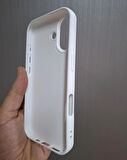 iPhone 17 Uyumlu Silikon İçi Kadife Logolu Lansman Kılıf