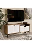 Mezza 1548 Artemis 139 Cm Tv Ünitesi Sepet-Beyaz