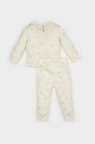 Kız Bebek Pijama Takımı Gökkuşağı Baskılı Uzun Kollu Üst Beli Lastikli Uzun Alt
