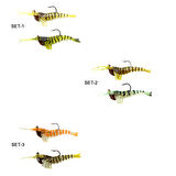 Captain 3048 Magic Shrimp 2li SET 3D Silikon Karides 50mm 3.7gr Suni Yem 3