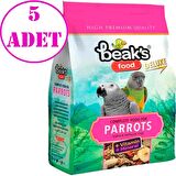 Beaks Meyveli 5 x 500 Gr Papağan Yemi 