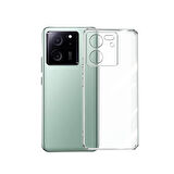 Gpack Xiaomi Mi 13T 13T Pro Kılıf Droga Sert Pürüzsüz Şeffaf Cam Kapak