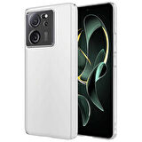 Gpack Xiaomi Mi 13T 13T Pro Kılıf Droga Sert Pürüzsüz Şeffaf Cam Kapak