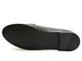 Burç Siyah Loafer Hakiki Deri Anatomik Ayakkabı