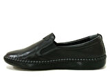 Burç Siyah Loafer Hakiki Deri Anatomik Ayakkabı