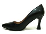 Punto Siyah Topuklu Stiletto Kadın Ayakkabı