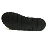 Punto Siyah Cırtlı Anatomik Comfort Sandalet