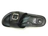 Muya Siyah 6 Noktalı Tokalı Anatomik Comfort Terlik