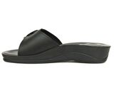 Muya Siyah 6 Noktalı Tokalı Anatomik Comfort Terlik