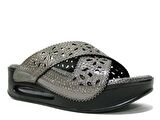 Muya Platin Kahve Air Havalı Taban Anatomik Comfort Terlik