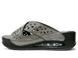 Muya Platin Kahve Air Havalı Taban Anatomik Comfort Terlik