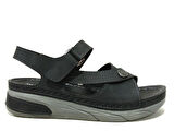 Mulex Siyah Cırtlı Anatomik Comfort Sandalet