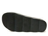 Voga Siyah Lastik Bantlı Anatomik Comfort Sandalet
