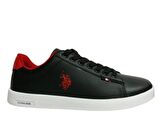 U.S. Polo ASSN. Siyah Kırmızı Sneakers Bağcıklı Spor Ayakkabı