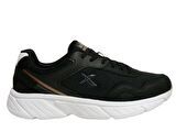 Kinetix Siyah Altın Sneakers Bağcıklı Spor Ayakkabı