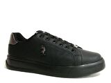 U.S.Polo Assn Siyah Bronz Sneakers Bağcıklı Spor Ayakkabı