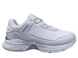 Kinetix Beyaz Gümüş Sneakers Bağcıklı Spor Ayakkabı