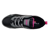 Jump Siyah Pembe Fuşya Sneakers Bağcıklı Spor Ayakkabı
