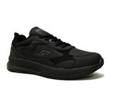 Jump Siyah Gri Bağcıklı Running Sneakers Spor Ayakkabı