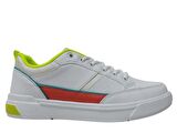 Jump Beyaz Fosfor Turuncu Bağcıklı Athletics Sneakers Spor Ayakkabı