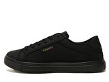 Kinetix Siyah Altın Bağcıklı Sneakers Spor Ayakkabı