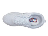 Flet Beyaz Gümüş Yüksek Topuklu Bağcıklı Sneakers Spor Ayakkabı
