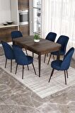 Rovena Leona Barok 80x132 Açılabilir Mdf Yemek Odası Takımı 6 Adet Sandalye